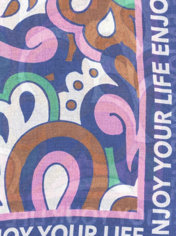 💕 Zwillingsherz Schal "Flower Paisley Mix" Viskose Mix Grün