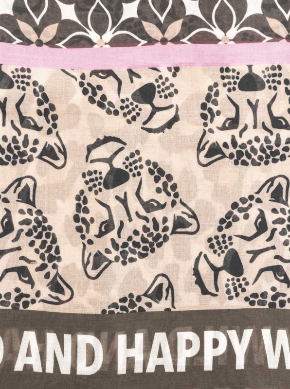 💕 Zwillingsherz Schal "Leo Mix" Viskose Mix Mittelbeige