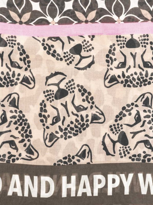 💕 Zwillingsherz Schal "Leo Mix" Viskose Mix Mittelbeige