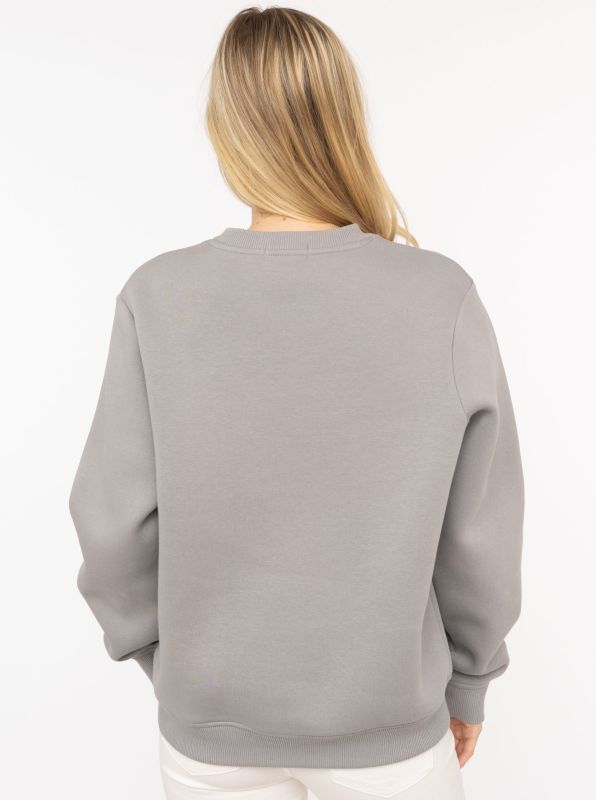 đź’• Zwillingsherz Sweatshirt "Positive Rainbow" Sweater Mittelgrau