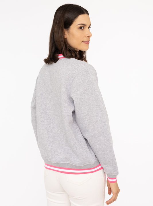 💕 Zwillingsherz Sweatshirt "ZH Classic" Sweater Hellgrau