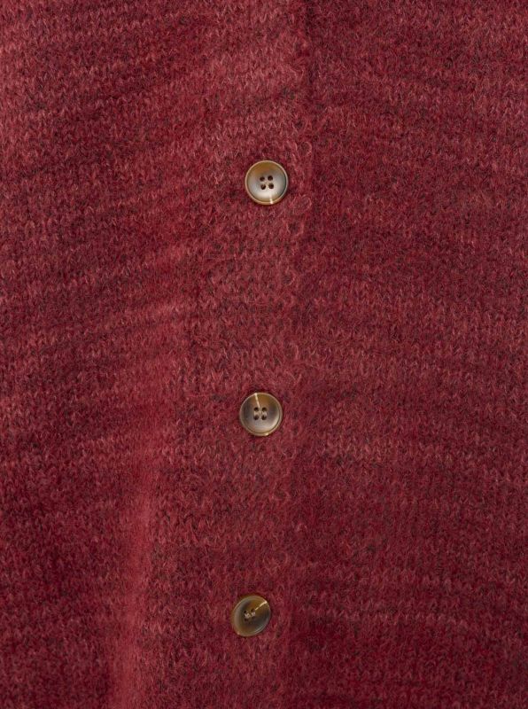 💕 Zwillingsherz Oversize Strickjacke "Cozy" Bordeaux