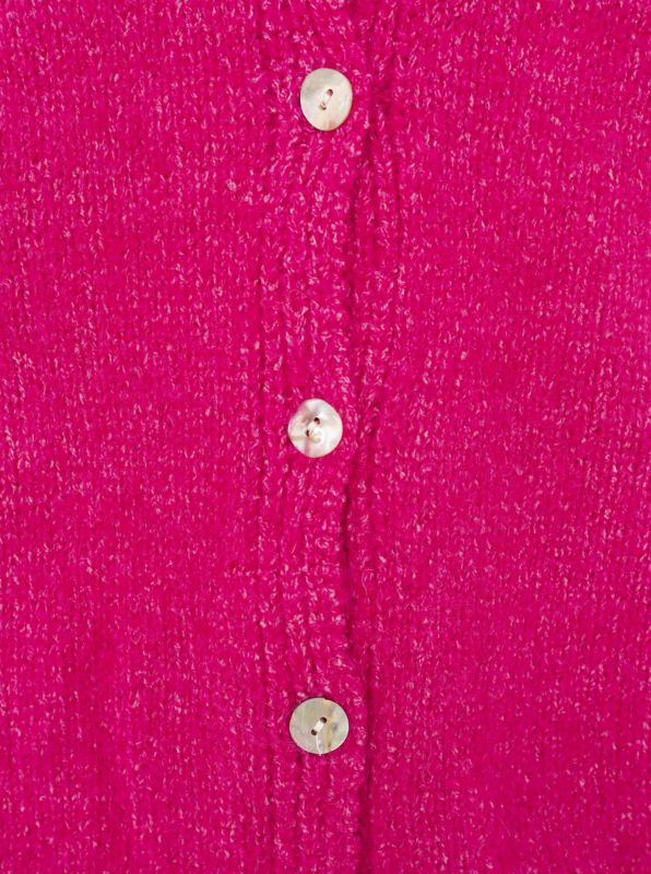 💕 Zwillingsherz Cardigan "Knöpfe" Strickjacke Wollmix Pink