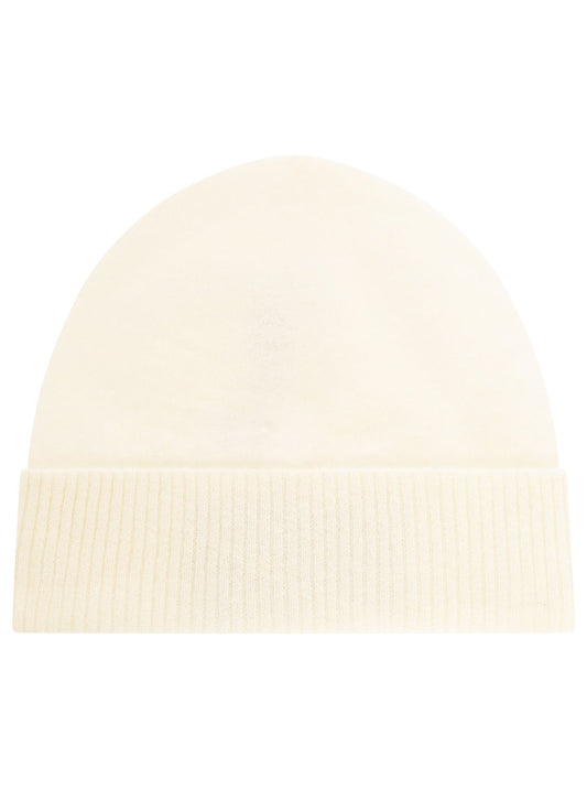 💕 Zwillingsherz Mütze Beanie "100 % gebürstetes Kaschmir" Creme