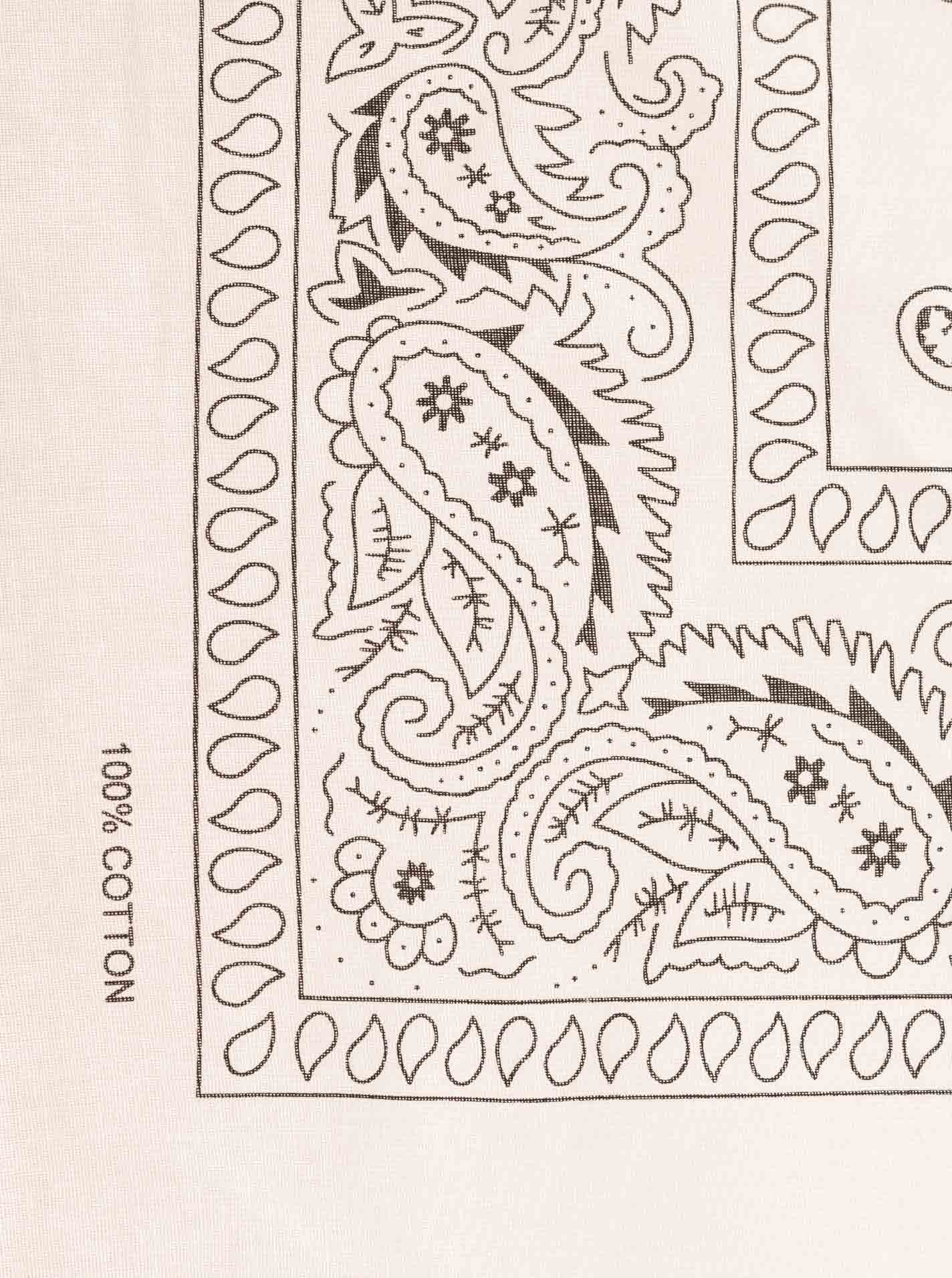 💕 Zwillingsherz Nickituch BW "Paisley" Weiß