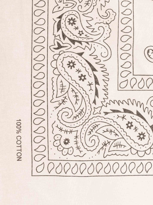 💕 Zwillingsherz Nickituch BW "Paisley" Weiß