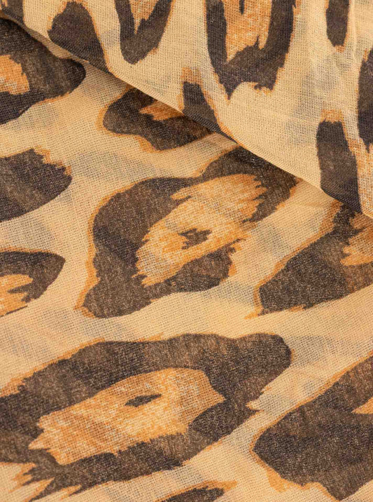 Schal Tuch "Leo Style" Camel