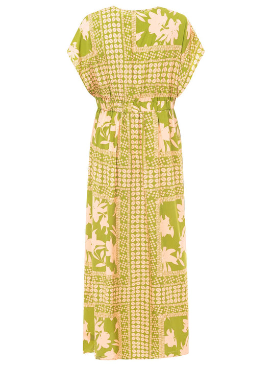 💕 Zwillingsherz Maxikleid "Flowervibes" Grün