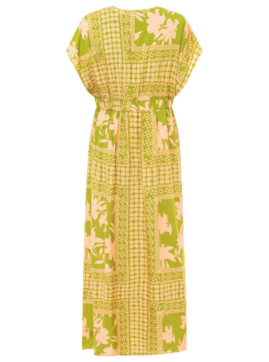 💕 Zwillingsherz Maxikleid "Flowervibes" Grün