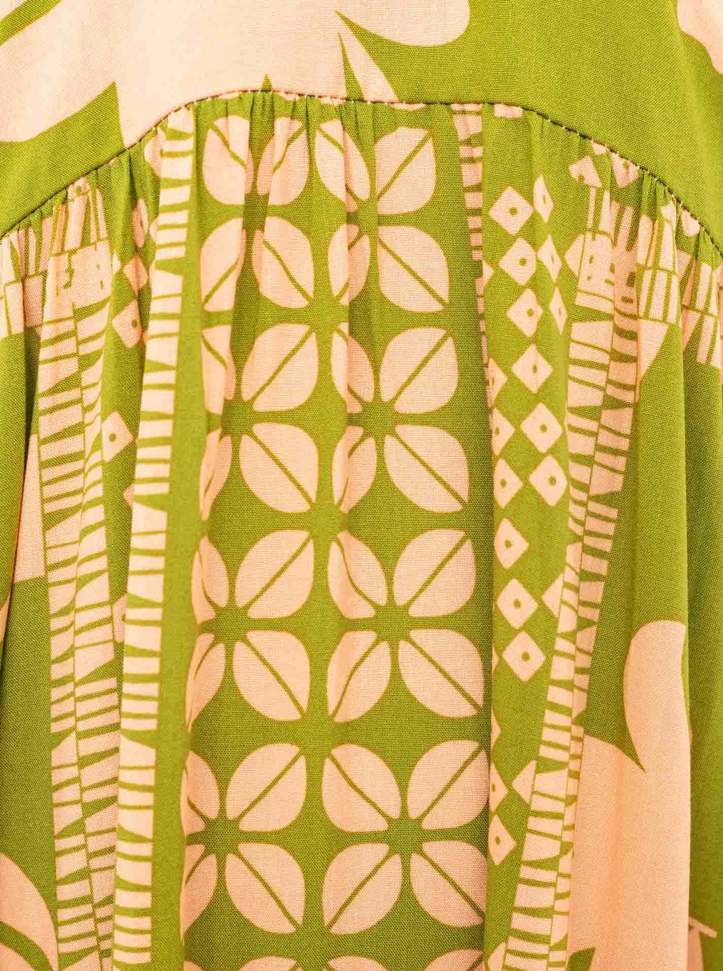 đź’• Zwillingsherz Maxikleid "Flowervibes" GrĂĽn