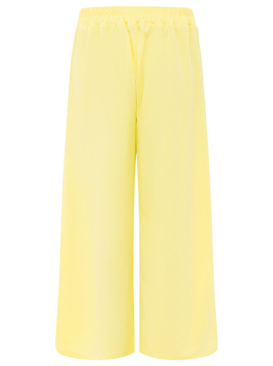 💕 Zwillingsherz Oversize Stoffhose "Bundfalte" Gelb