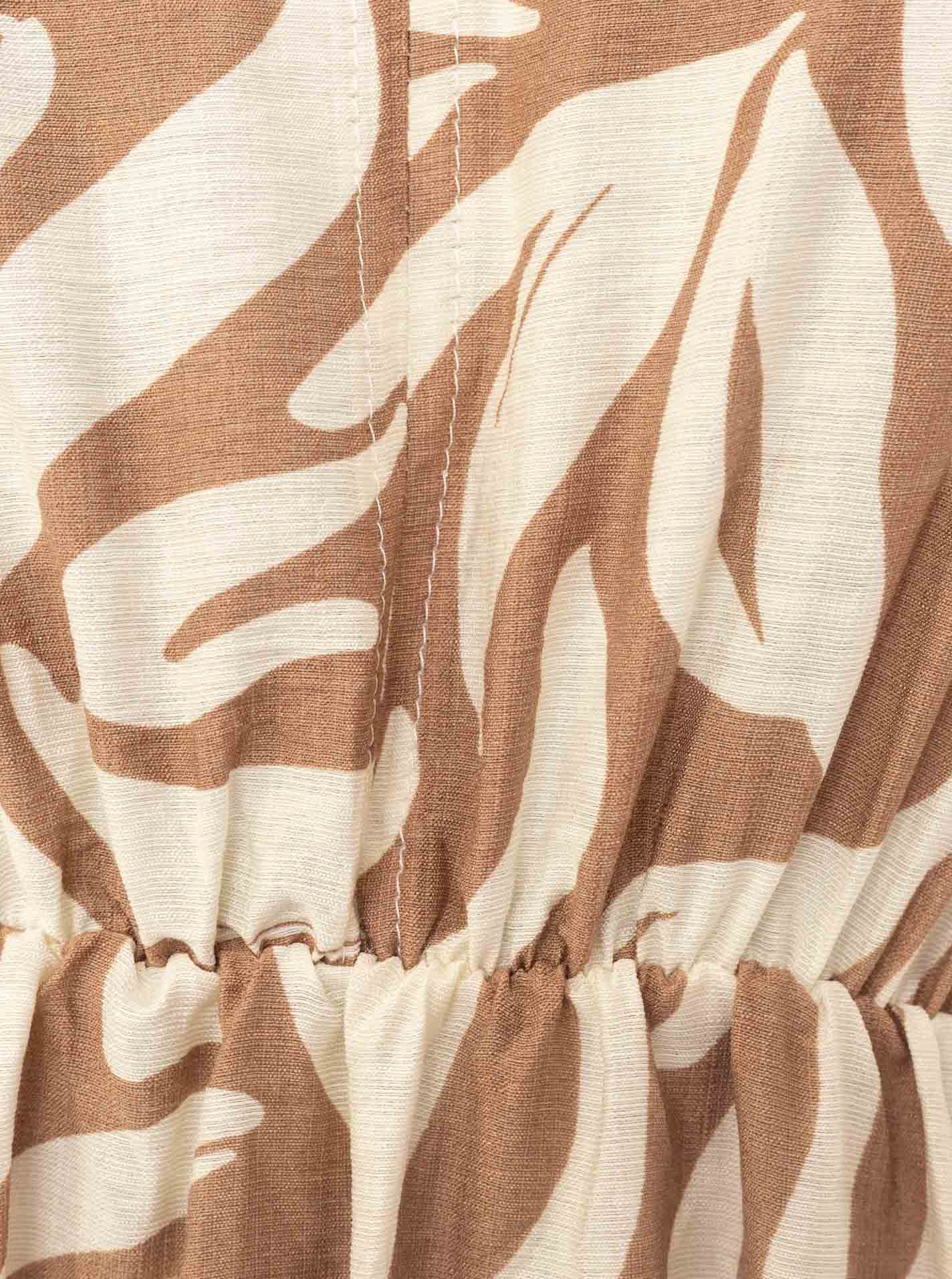 đź’• Zwillingsherz Maxikleid "Allover Ornamente" Beige
