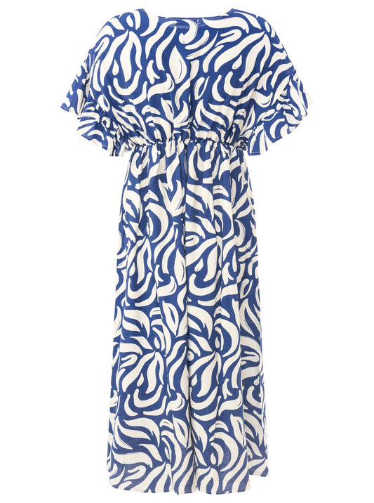 💕 Zwillingsherz Maxikleid "Allover Ornamente" Blau