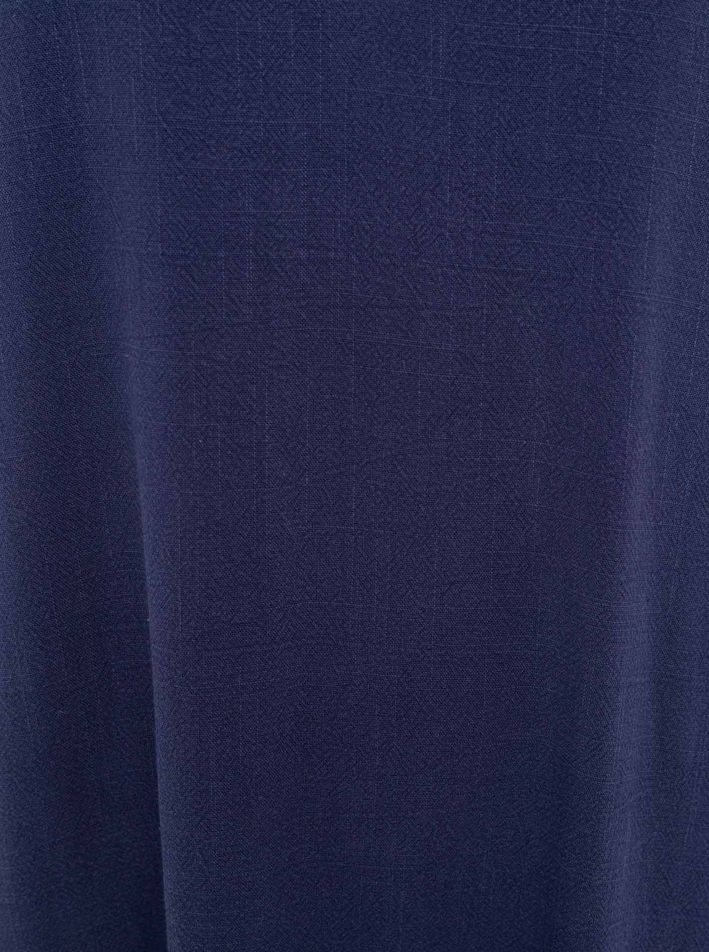 💕 Zwillingsherz Trägerkleid Leinenmix "Uni" Navy