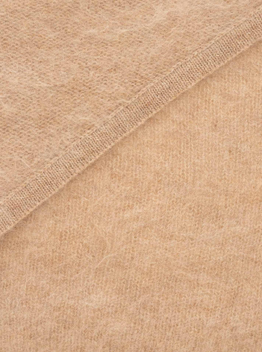 💕 Zwillingsherz Halstuch "100 % gebürstetes Kaschmir" Mittelbeige
