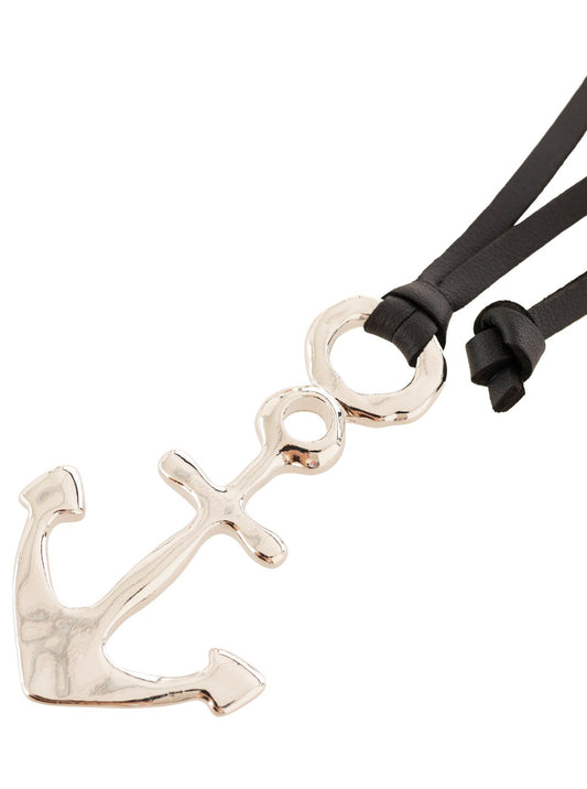 💕 Zwillingsherz Kette "Anker" Silber
