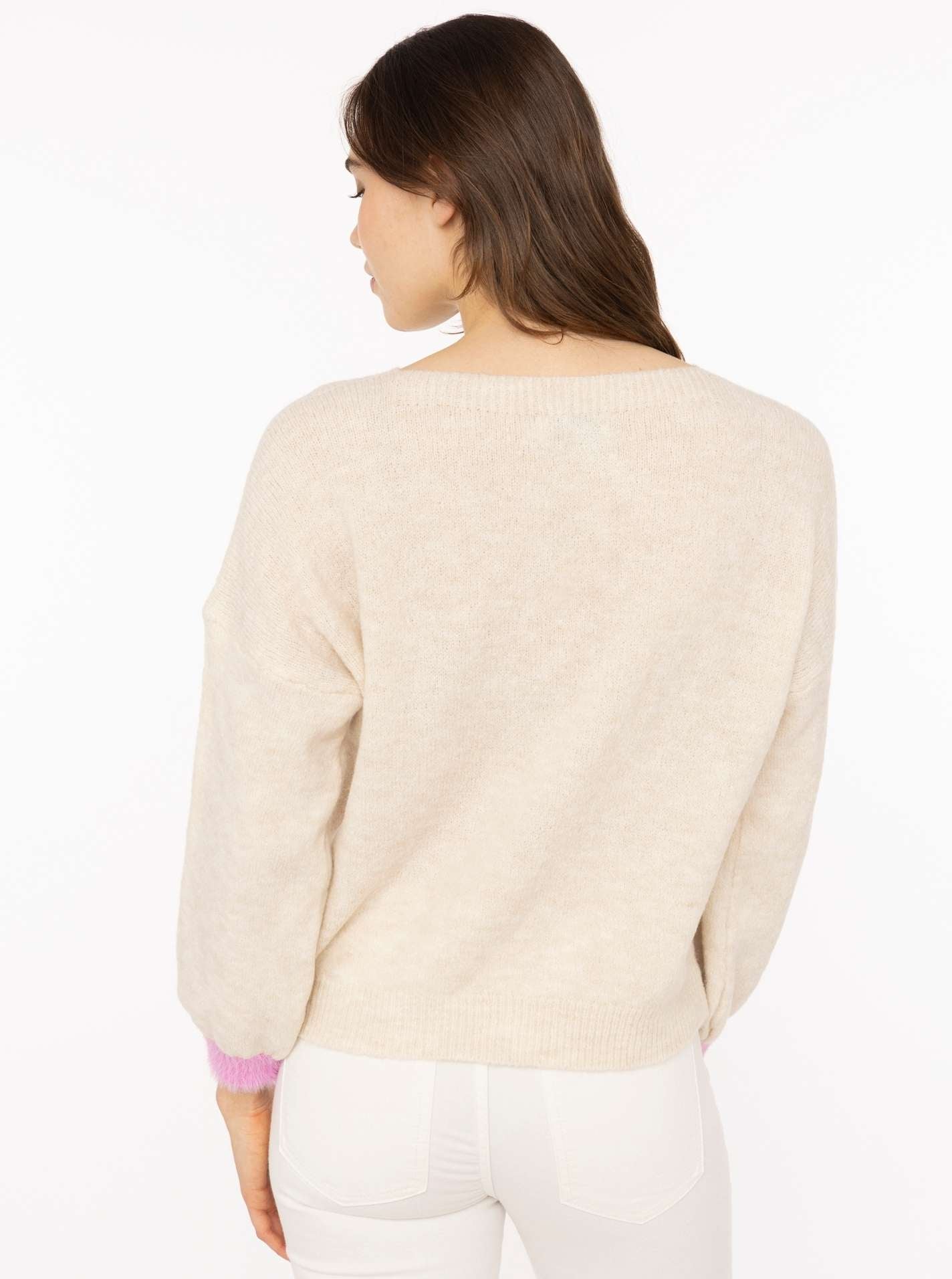 đź’• Zwillingsherz Pullover Pulli "Hope" Hellbeige