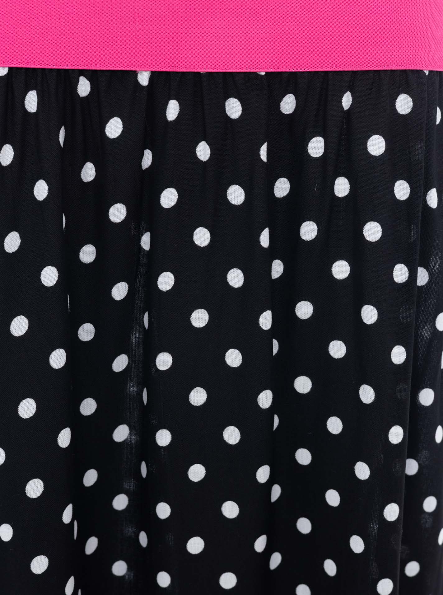 💕 Zwillingsherz Rock "Dots Allover" Schwarz