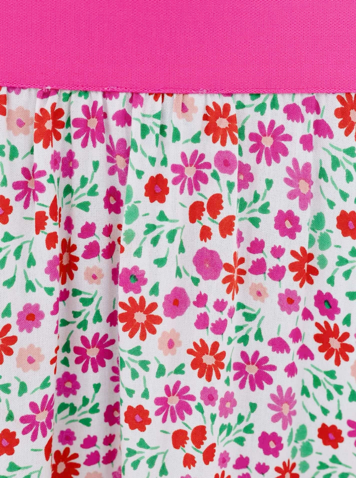 💕 Zwillingsherz Rock "Flower Field" PInk