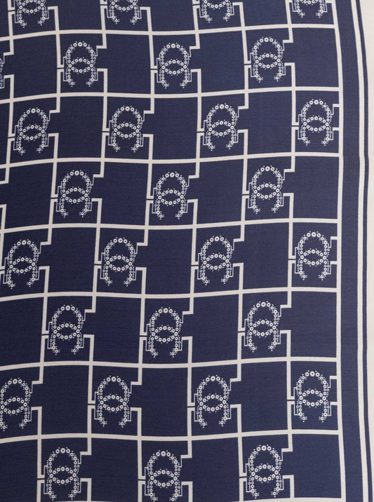 💕 Zwillingsherz Nickituch "Luxury" Navy