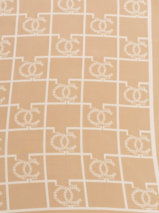 💕 Zwillingsherz Nickituch "Luxury" Beige
