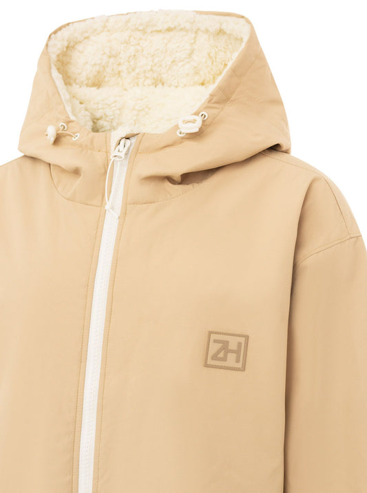 💕 Zwillingsherz Oversize "Windjacke ZH" Windmantel Beige