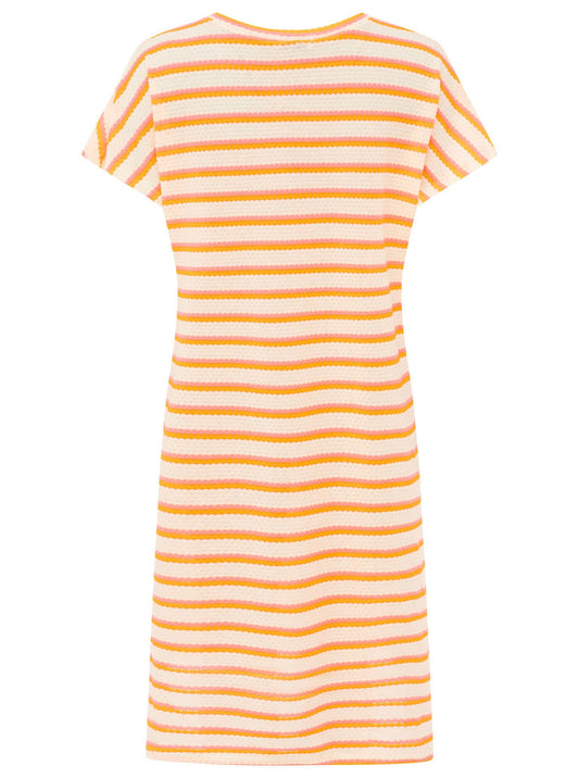 💕 Zwillingsherz Häkelkleid "Summer Lines" Neonorange
