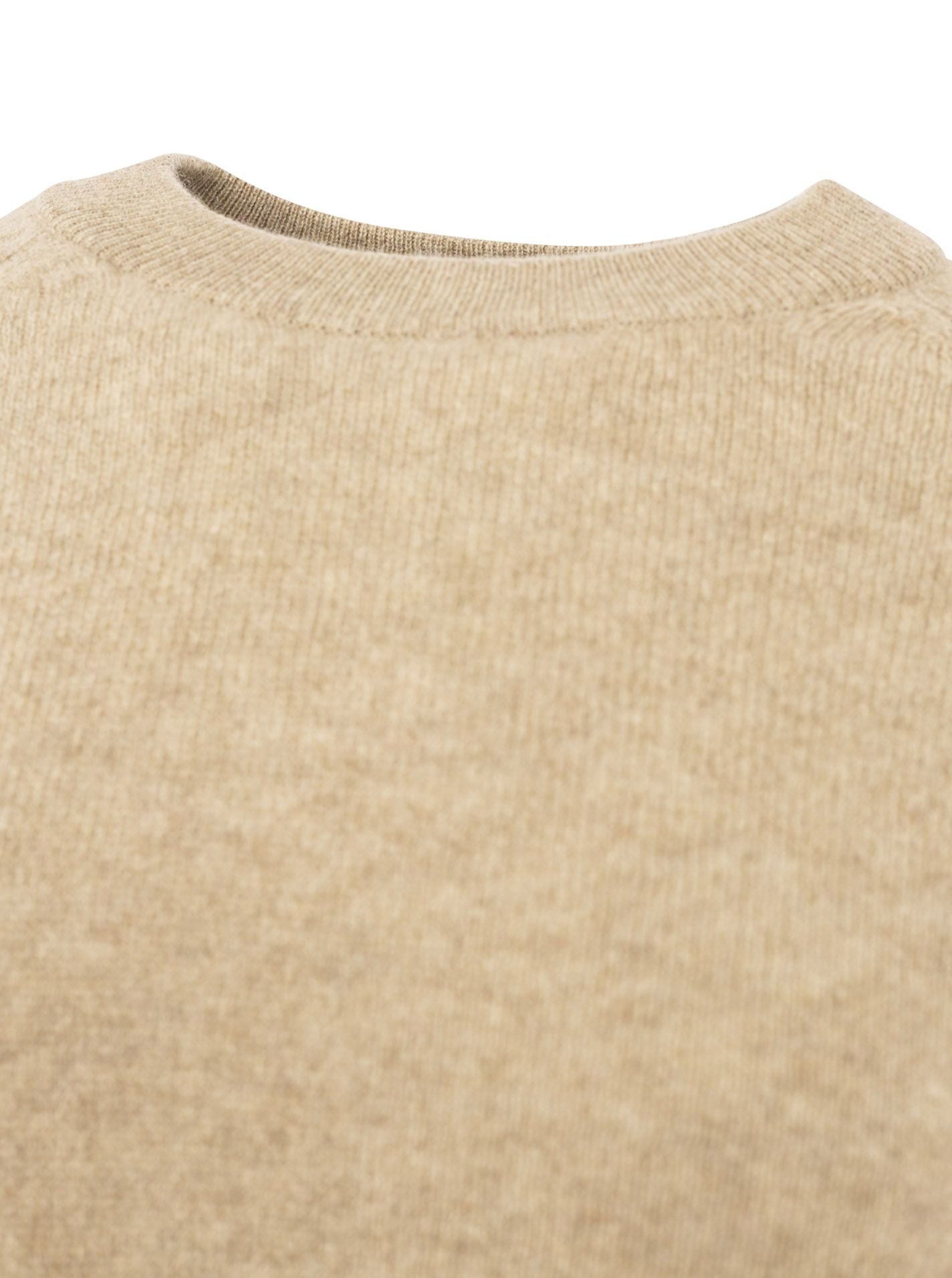 đź’• Zwillingsherz Pullover Pulli "Boxy" Mittelbeige