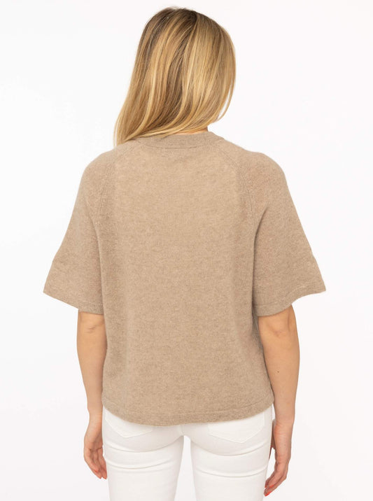 💕 Zwillingsherz Pullover Pulli "Boxy" Mittelbeige