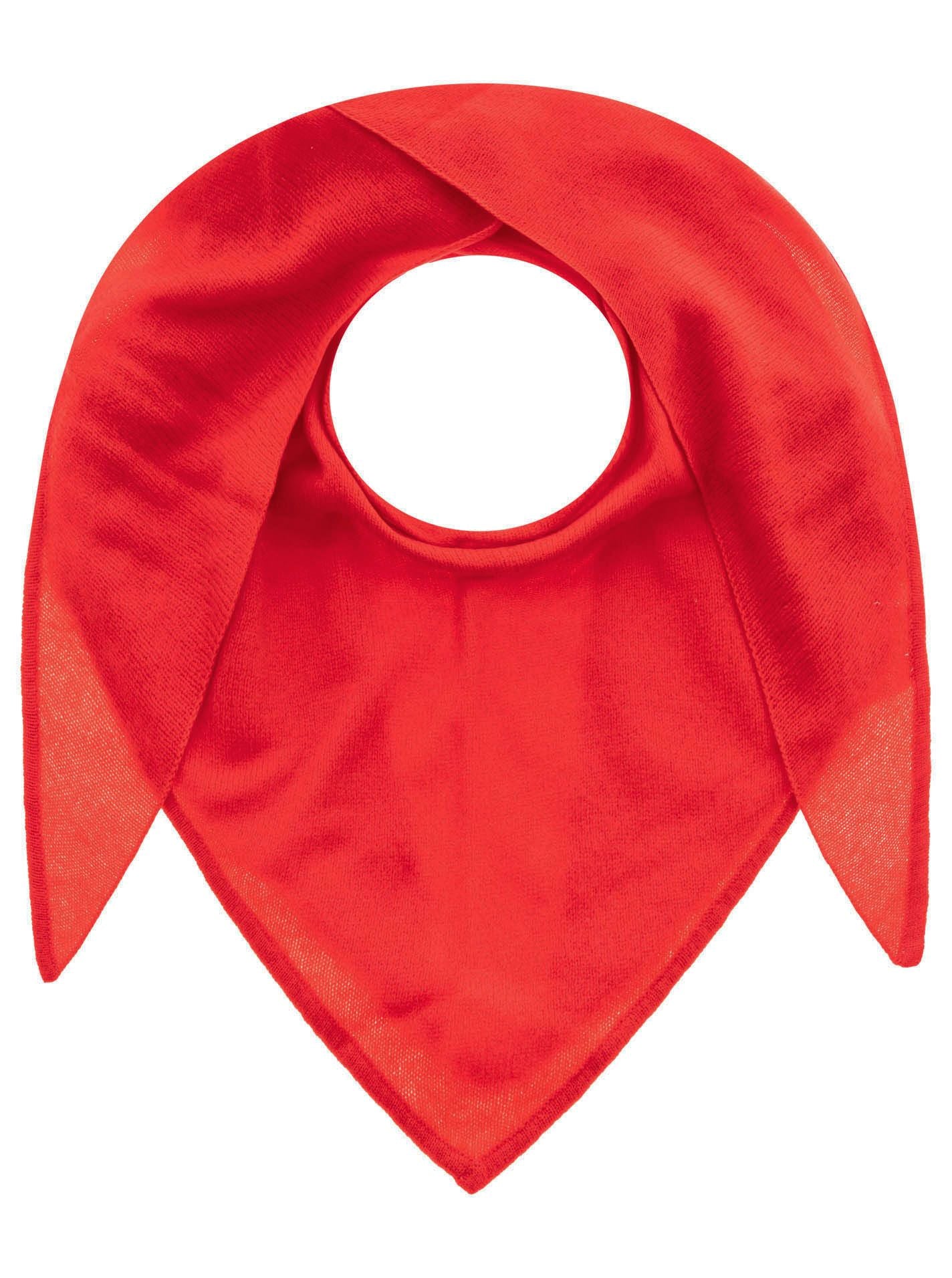 đź’• Zwillingsherz Dreieckstuch "100 % Cashmere" Kaschmir Rot