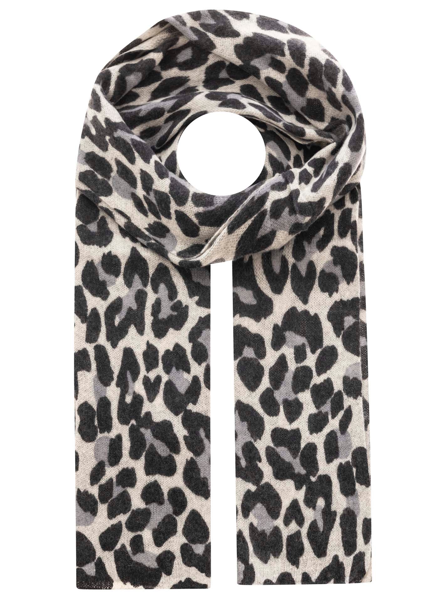 💕 Zwillingsherz Schal 100 % Cashmere "Classic Leo" Kaschmir Hellgrau
