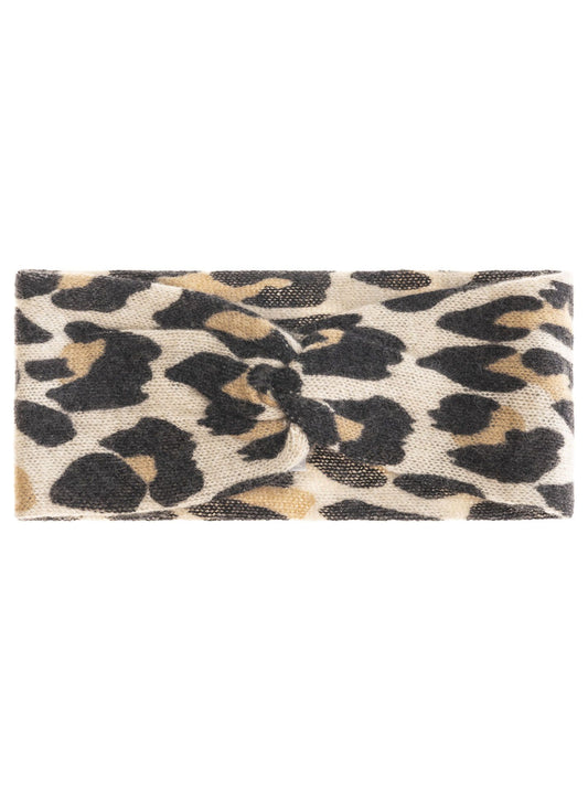 💕 Zwillingsherz Stirnband 100 % Cashmere "Leo" Beige