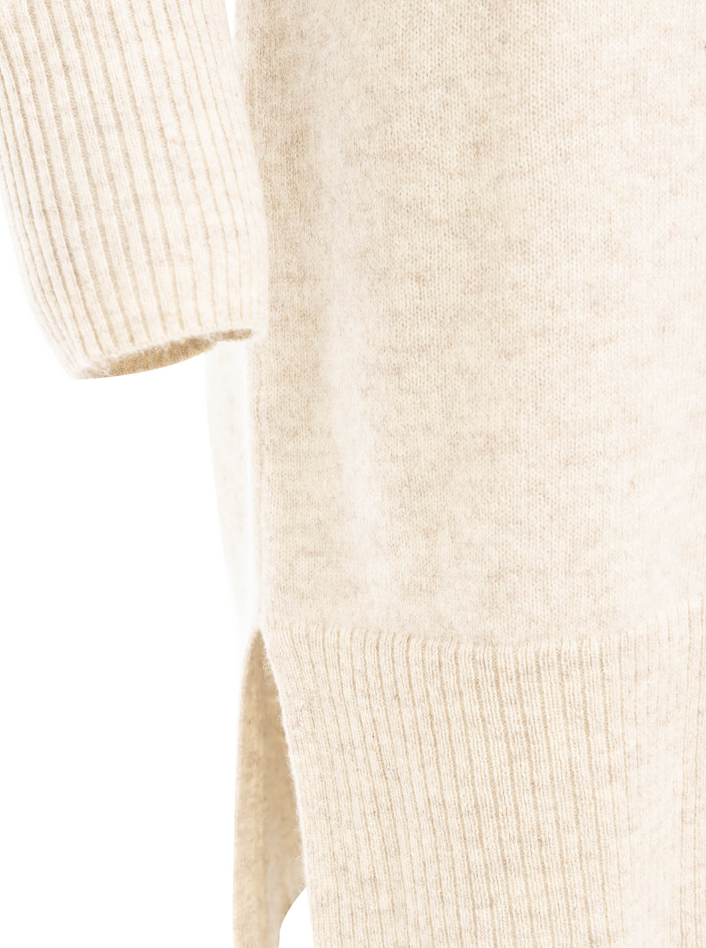 đź’• Zwillingsherz Kleid Strickkleid 100 % Kaschmir "Uni" Hellbeige