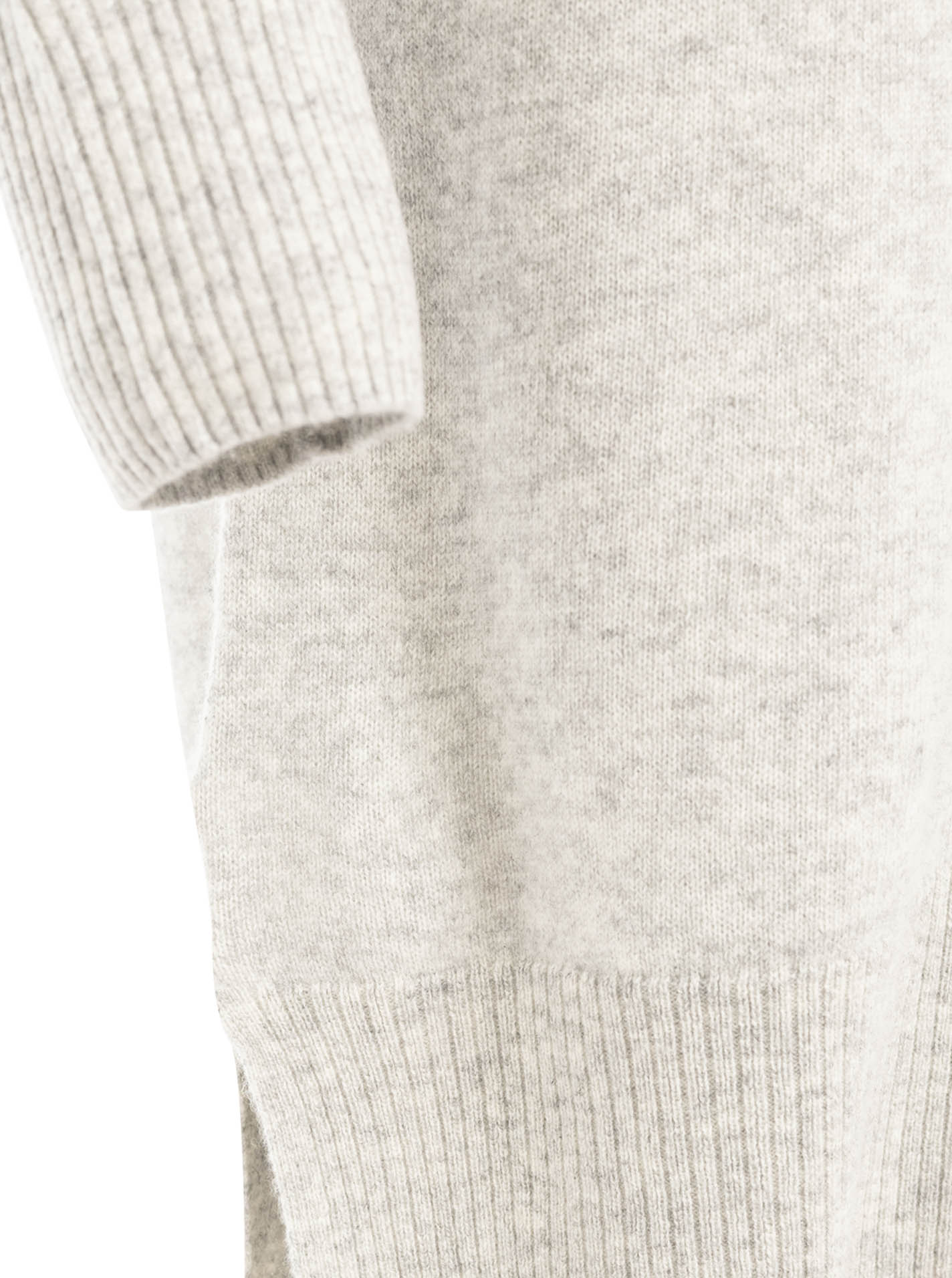 đź’• Zwillingsherz Kleid Strickkleid 100 % Kaschmir "Uni" Hellgrau