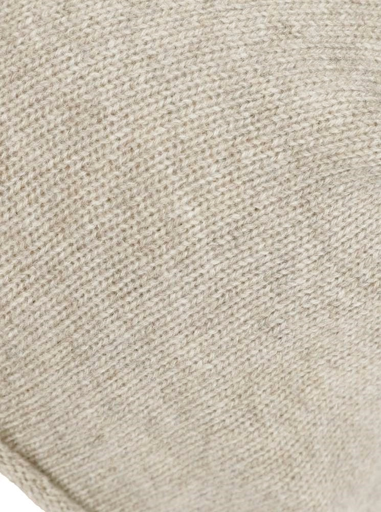 💕 Zwillingsherz Mütze Beanie 100 % Kaschmir Hellbeige