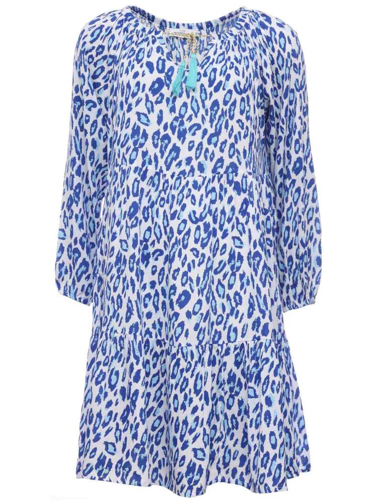 Zwillingsherz Kleid "Lily" Leo Blau