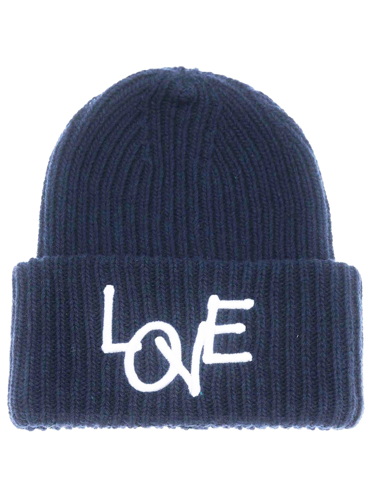 💕 Zwillingsherz Mütze "Karina" Navy Wolle