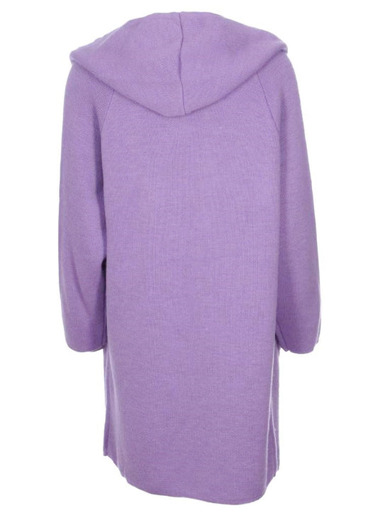 💕 Zwillingsherz Strickjacke "Annabell" Flieder Strickmantel offen