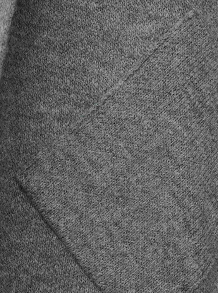 💕 Zwillingsherz Strickjacke "Annabell" Dunkelgrau Strickmantel offen