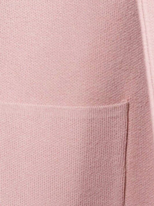 💕 Zwillingsherz Strickjacke "Janina Basic" Strickmantel offen Altrosa