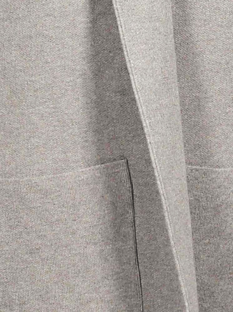 đź’• Zwillingsherz Strickjacke "Janina Basic" Strickmantel offen Dunkelgrau