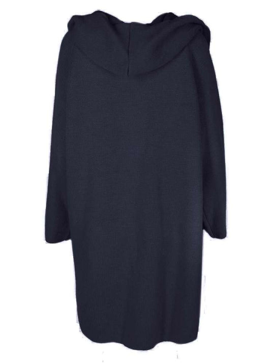 💕 Zwillingsherz Strickjacke "Annabell" Dunkelblau Navy Strickmantel offen