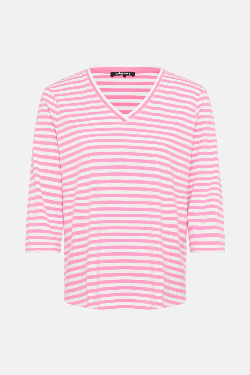 Olsen Shirt mit Querstreifen Hannah Candy Pink 11105079