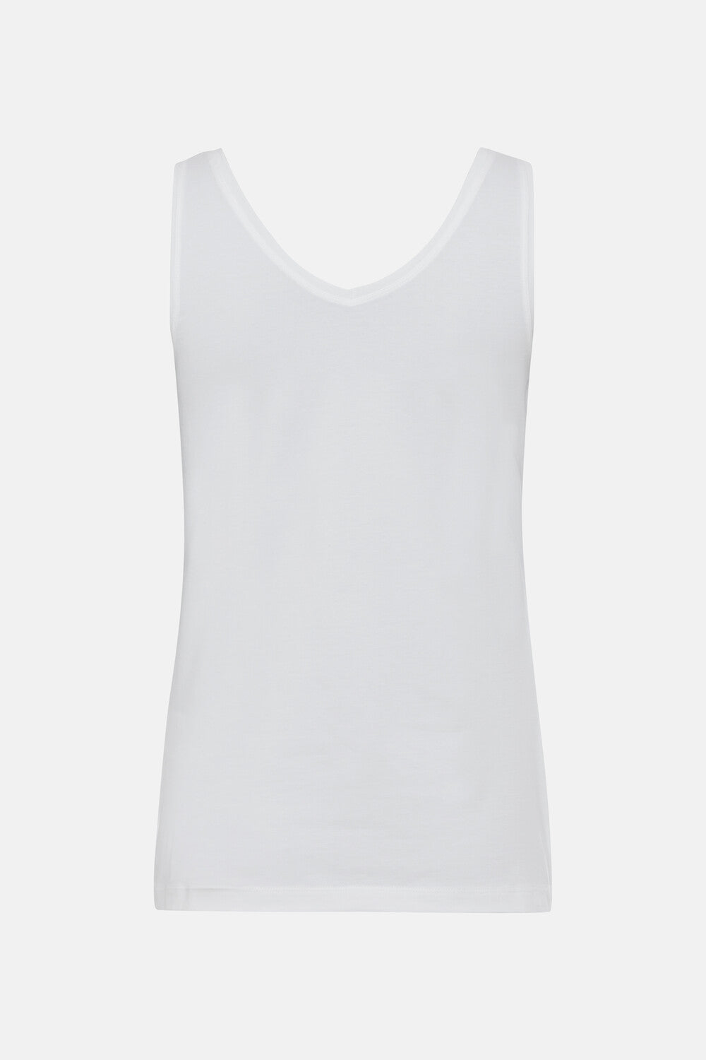 Olsen Top mit V-Ausschnitt und Rundhals Edda White 11103604
