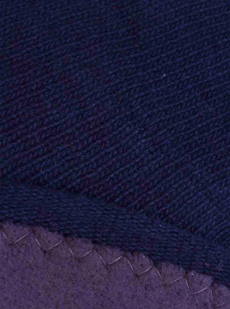 💕 Zwillingsherz Mütze "Classic" Blogger Beanie Wolle Fleece Navy