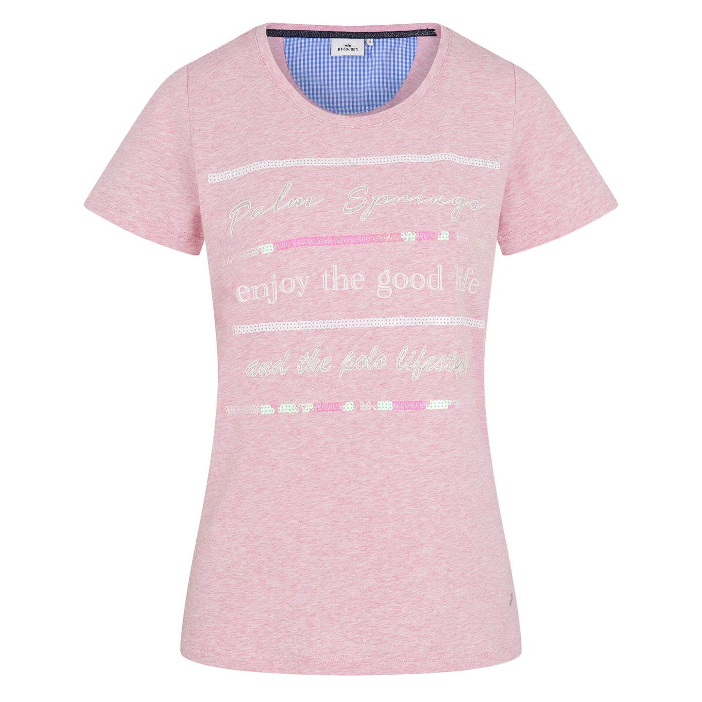 HV Society Shirt Neva Rosé Baumwolle Jersey