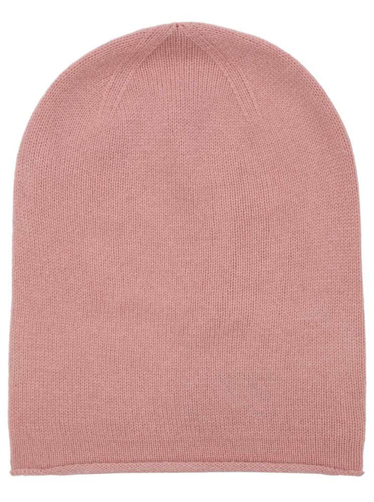 💕 Zwillingsherz Mütze Beanie 100 % Kaschmir Altrosa