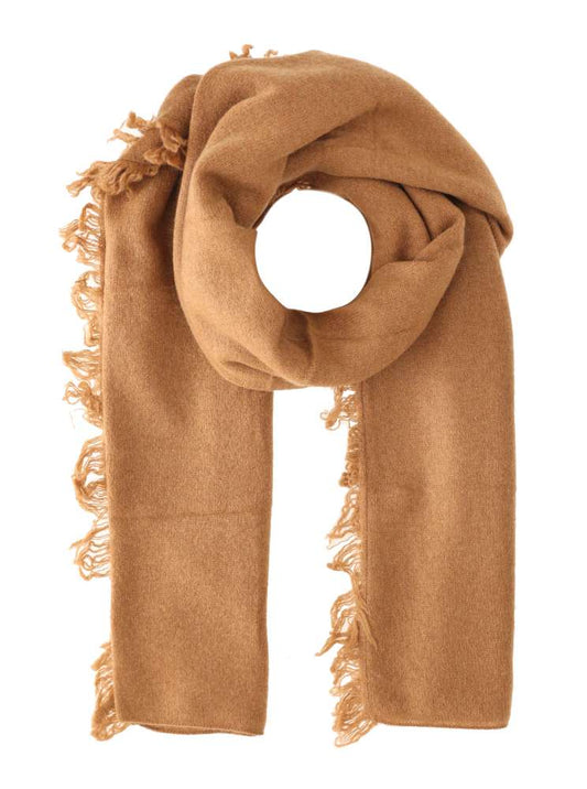 💕 Zwillingsherz XXL "Fransenschal" 100 % Cashmere Schal Stola Kaschmir Cognac