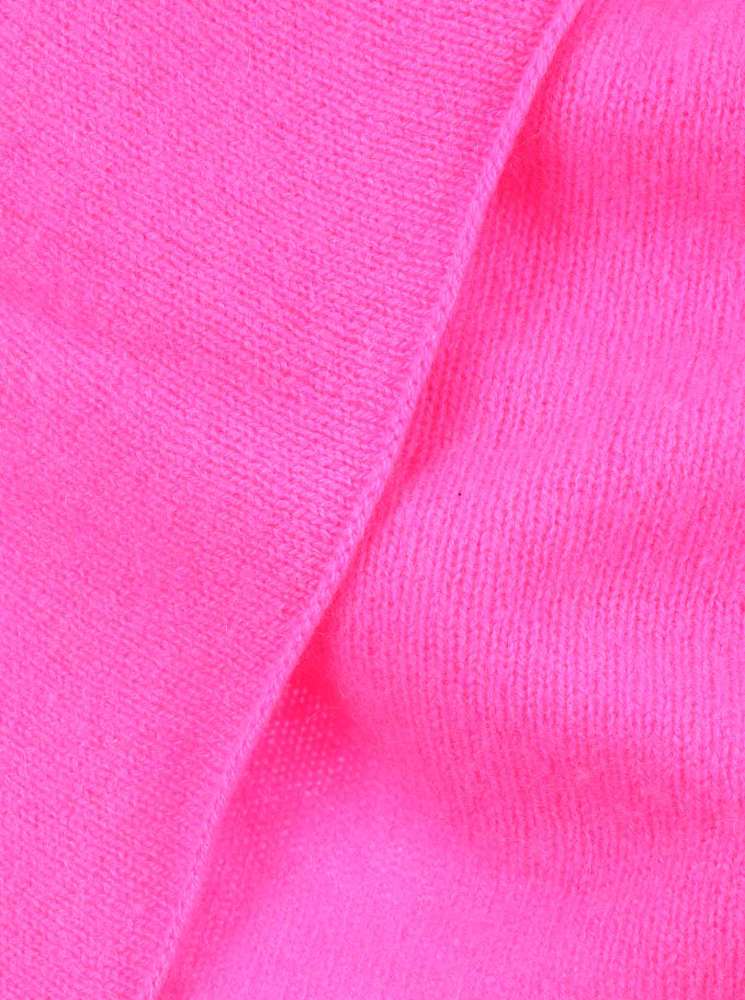 đź’• Zwillingsherz Dreieckstuch "100 % Cashmere" Kaschmir Neonpink