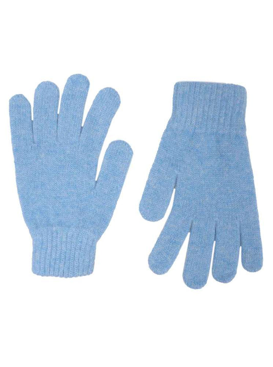 💕 Zwillingsherz Handschuhe 100 % Kaschmir Cashmere Hellblau